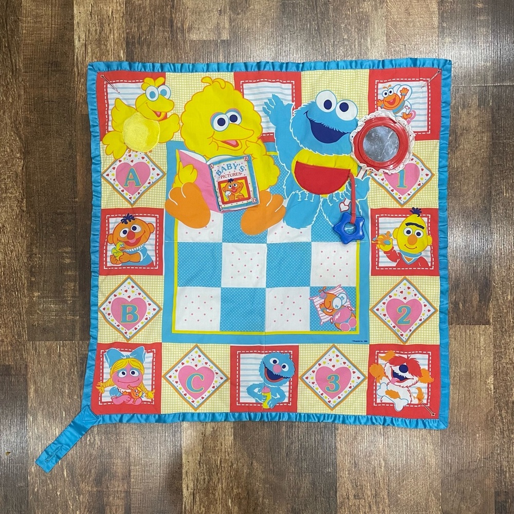 Vintage 1989 Playskool Sesame Street Baby Activity Mat